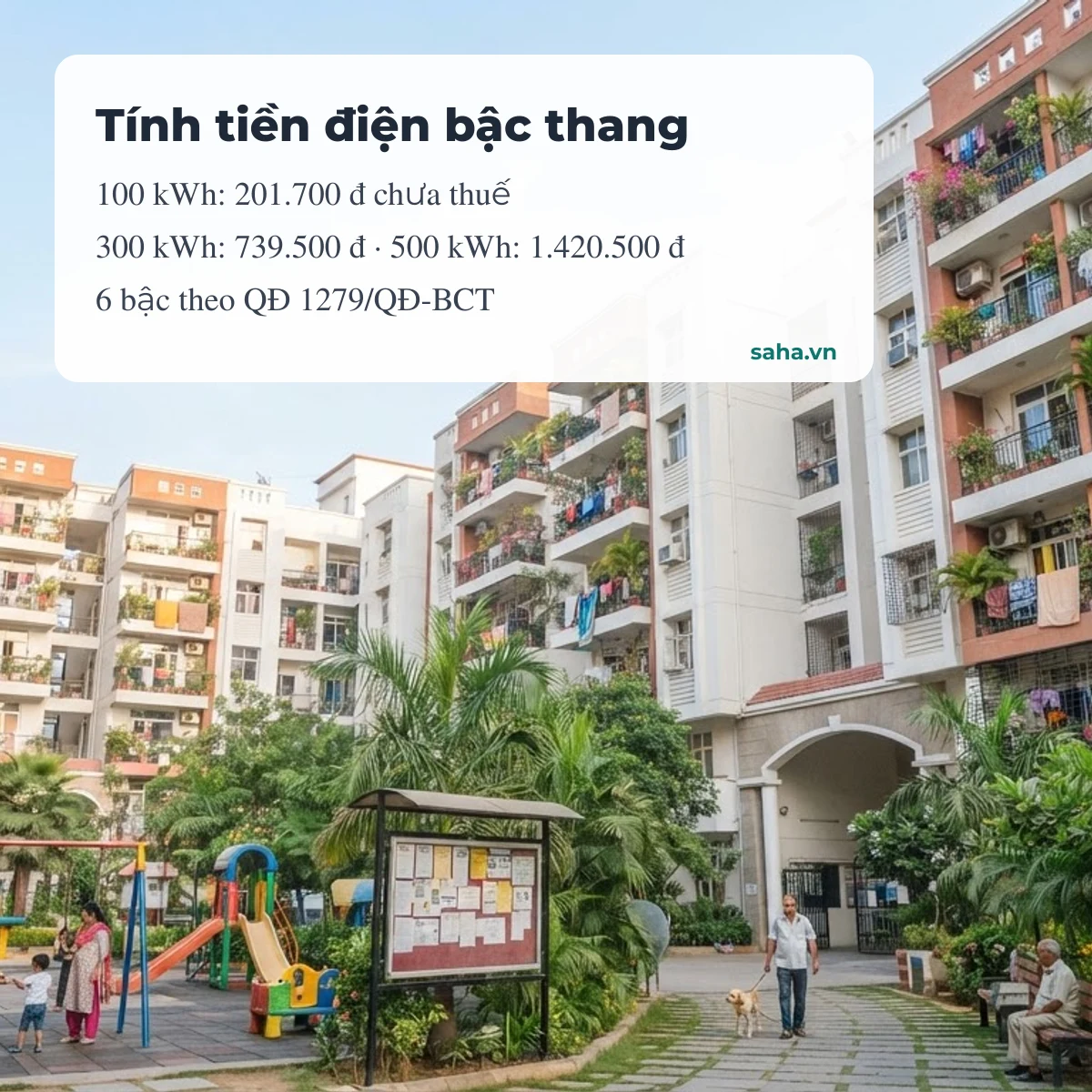 Cách tính tiền điện sinh hoạt theo 6 bậc thang