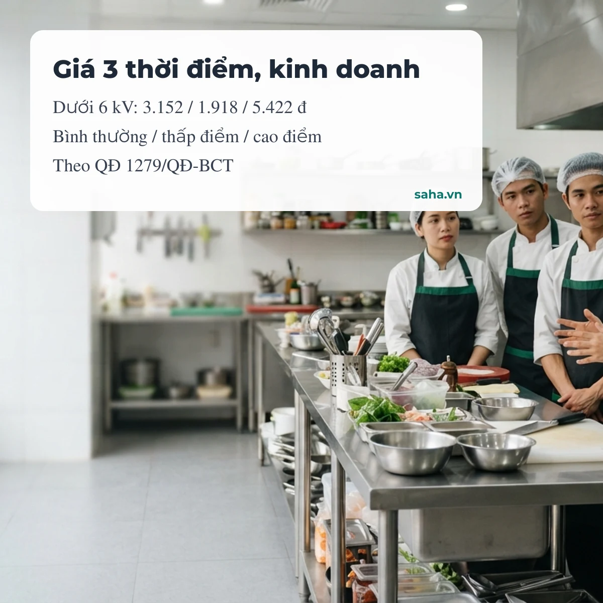 Giá điện 3 thời điểm cho kinh doanh và sản xuất