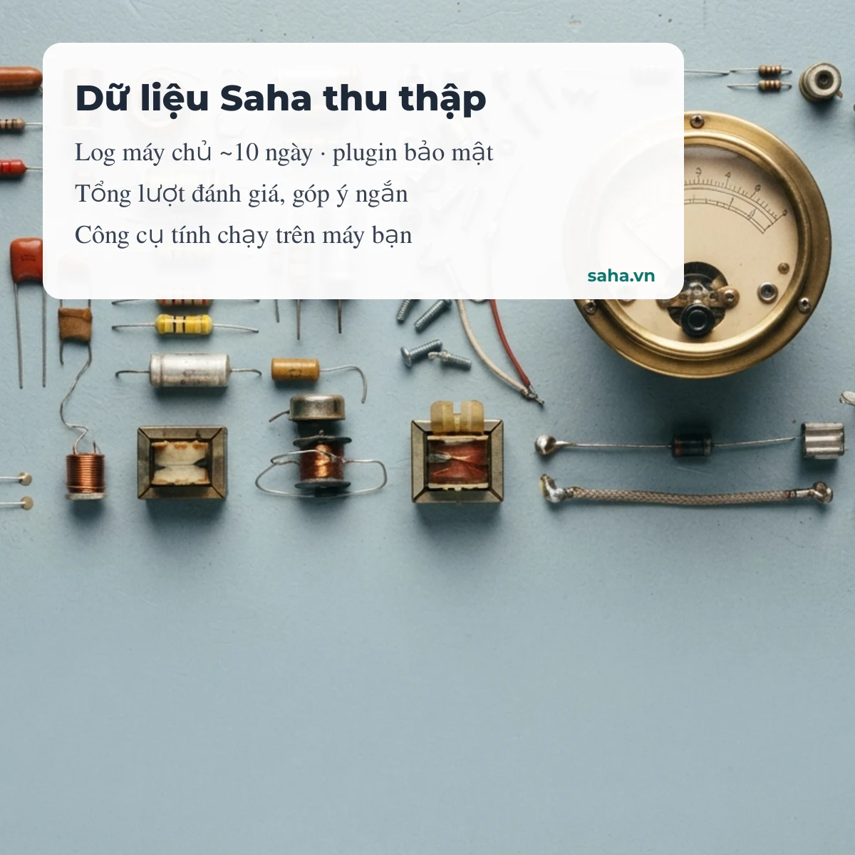 Dữ liệu Saha thu thập: log máy chủ ngắn hạn, nút đánh giá, Cloudflare